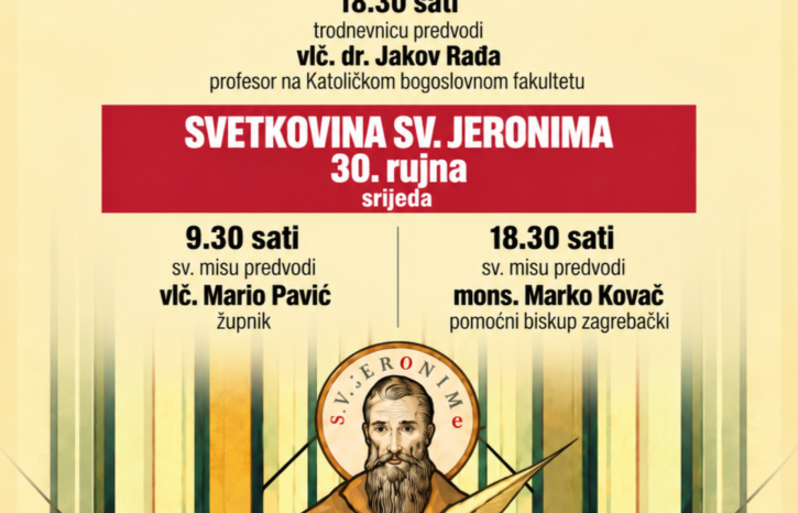 Proslava svetkovine sv. Jeronima u Maksimiru